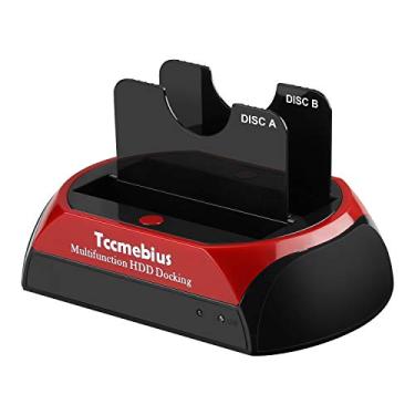 Imagem de Estação de ancoragem para disco rígido, Tccmebius TCC-S868-US USB 3.0 para 2,5 3,5 polegadas SATA IDE Dual Slots Externos, para HDD SSD IDE SATA I/II/III de 2,5 polegadas
