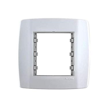 Imagem de Placa 4X2 3 Módulos Juntos ComSuporte - Modular Slim, ILUMI, 382100, Branco