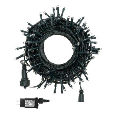 Imagem de Cordão 300 Leds C/ Função 30m Morno Fio Verde 31V