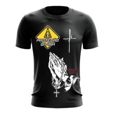 Imagem de Camiseta Caminhoneiro Proteção Divina - Casal - Oração - Estampa 10