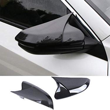Imagem de XITER ABS Estilo de fibra de carbono retrovisor capa de espelho para porta moldagem lateral geração para Honda 10th Civic 2016 2017 2018 2019 2019 2020
