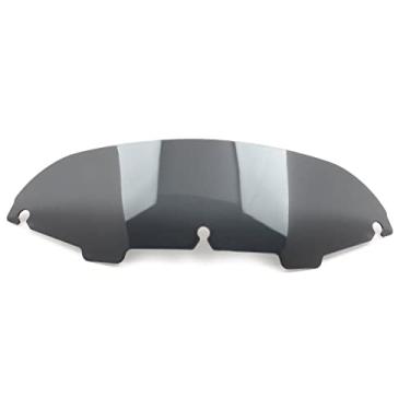 Imagem de FINMOKAL Pára-brisa de onda de fumaça de 5 polegadas para Harley Touring Glide FLHT FLHX 1996-2013