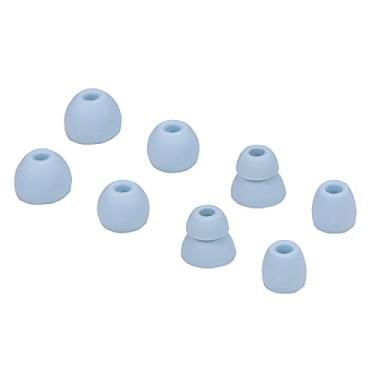 Imagem de Conjunto de pontas auriculares de silicone de substituição para fones de ouvido Powerbeats Pro Beats sem fio, 4 pares (azul)