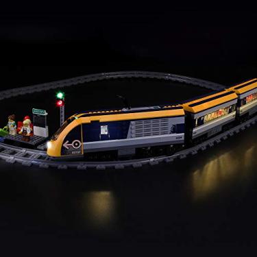 Imagem de LIGHTAILING Conjunto de luzes para modelo de blocos de construção (trem de passageiros) – Kit de luz LED compatível com Lego 60197 (não inclui o modelo)