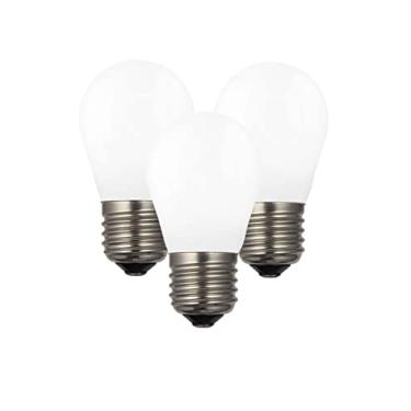 Imagem de 3X Lâmpada Filamento De Led Poptem G45 Leitosa 2W Bivolt Decorativa