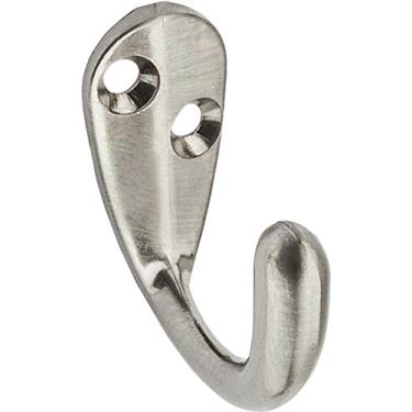 Imagem de National Hardware Ganchos para roupas N325-506 V162 em níquel acetinado, pacote com 2