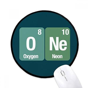 Imagem de DIYthinker Um elemento químico ciência mouse pad desktop escritório tapete redondo para computador