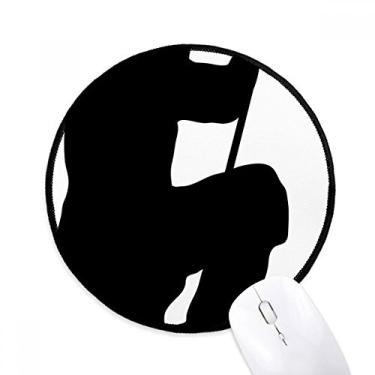 Imagem de DIYthinker Shaolin Chinês Stick Arte Marcial Cultura Mouse Pad Desktop Escritório Tapete Redondo para Computador