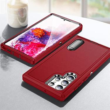 Imagem de Capa de armadura dura anti-suor para Samsung Galaxy S22 Ultra 5G S 22 Plus A53 A 53 S22ultra Phone Coque para Samsung S22 Capas, vermelho, para Galaxy S22 Ultra