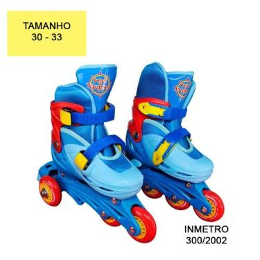 Imagem de Patins Infantil 3 Em 1 Triline Azul 30 Ao 33 Unitoys