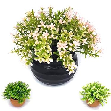 Imagem de decoração planta artificial decorativa vaso vasinho flor A plantas decoração (VA7006_rs)