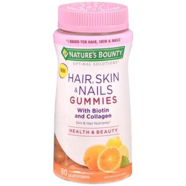 Imagem de Nature's Bounty Hair Skins & Nails 80 Gummies Sabor Laranja
