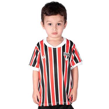 Imagem de Camiseta Bebê São Paulo Listras Tricolor - Torcida Baby