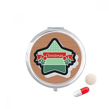 Imagem de Caixa de armazenamento de medicamentos com ícone de desenho animado e estrela de Natal
