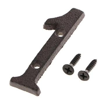 Imagem de Baoblaze licencia de de Número de 1 Peça 2 Parafusos PCS para Endereço Residencial, Número 1