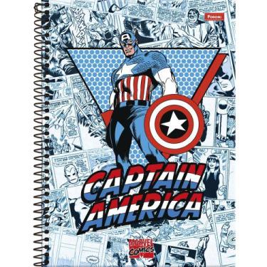 Imagem de Caderno Marvel Capitão América - 80 Folhas - Foroni