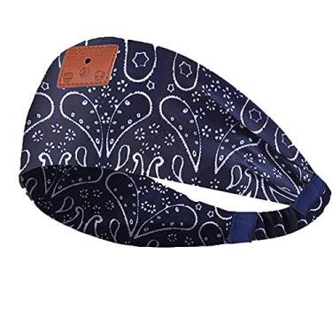 Imagem de Chusui Faixa de cabeça de música Faixa de cabeça sem fio Fones de ouvido para dormir Faixa de cabeça BT Fones de ouvido Faixa de suor Máscara para dormir com BT5. CX