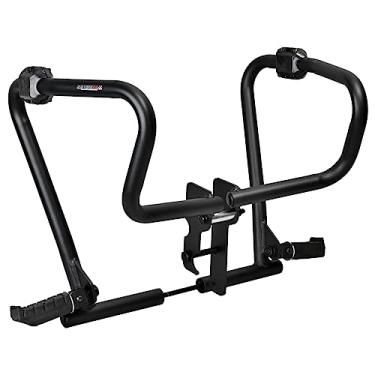 Imagem de Kit Bagageiro/Suporte + Protetor de Motor e Carenagem Coyote Preto com Pedais - CG 160 Titan