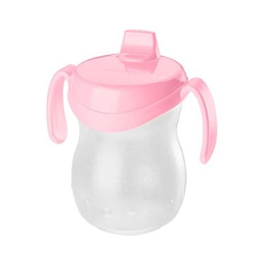 Imagem de Copo Infantil de 310ml com Alças, Cor Rosa, Linha Baby, Sanremo