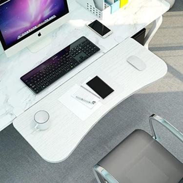 Imagem de Bandeja De Teclado De Gaveta De Computador, Suporte De Extensão De Mesa Ergonômico, Bandeja De Placa De Extensão De Desktop, Bandeja De Gaveta De Teclado Dobrável, Prateleira De Apoio De Braço Par