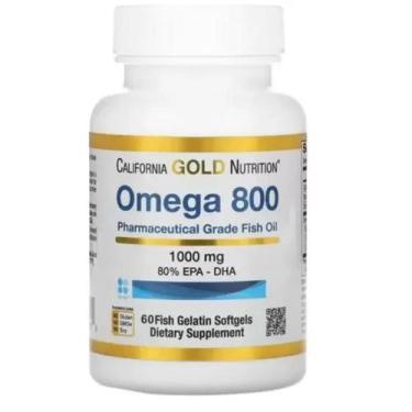 Imagem de Suplemento Omega 800 1000Mg California Gold Cáps 60 - Nutrition Envio