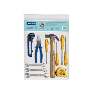 Imagem de Kit de Ferramentas Tramontina 11 Peças com Martelo e Alicate
