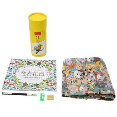 Imagem de Zerodis Kit de lápis de cor profissional 72, lápis de cor à base de óleo com extensor, apontador de borracha, livro desenhado à mão, grande capacidade e material durável