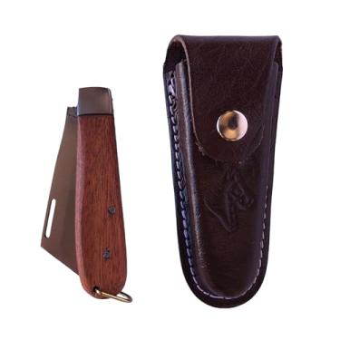 Imagem de Canivete Araguari De Aço Carbono + Bainha De Couro Legitimo (marrom)