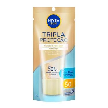 Imagem de Protetor Facial Nivea Sun Triple Protect Antissinais Fps50 40ml