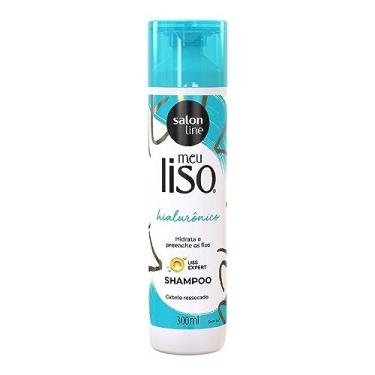 Imagem de Salon Line, Shampoo, Meu Liso, Hialurônico, Hidrata e Preenche, Vegano - Cabelos Lisos, 300 ml