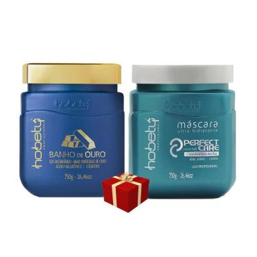 Imagem de Hobety Máscara Banho Ouro 750G + Máscara Perfect Care 750G