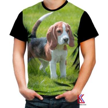 Imagem de Camiseta Colorida Cachorro Beagle Raças Filhote Fofo Dog 1 - Kasubeck