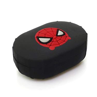 Imagem de Case Capa Protetora de Silicone Flexível compatível MI e REDMI AirDots - Nandos-Store (AirDots 2, Preto Face homem aranha)