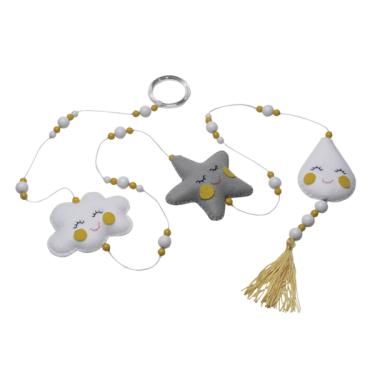 Imagem de Pingente De Cortina Chuva De Amor Cinza Quarto Bebê Infantil