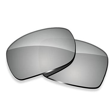 Imagem de ToughAsNails Lentes de substituição para óculos de sol Oakley Gauge 8 M OO4124 – HyperVision Plus Silver Chrome – Polarizadas