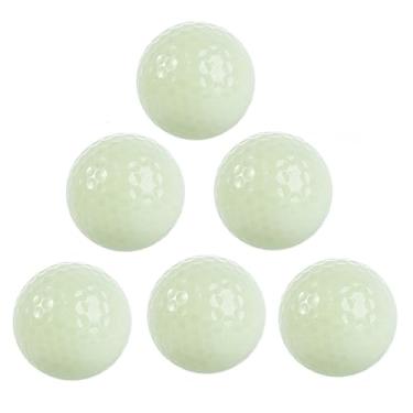 Imagem de Leadigol 6 bolas de golfe que brilham, bola de golfe noturna luminosa de longa duração, bolas de golfe com brilho duradouro, bola de golfe verde para esportes noturnos