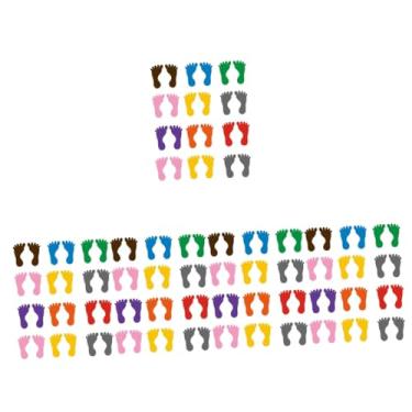 Imagem de UPKOCH 60 Pares De Adesivos De Pegada Adesivos De Chão Adesivos De Pegada De Vinil Em Formato De Pé Adesivos De Piso Adesivos De Escadas Decalques Adesivos Sem Pés Para Shoppings Pvc À