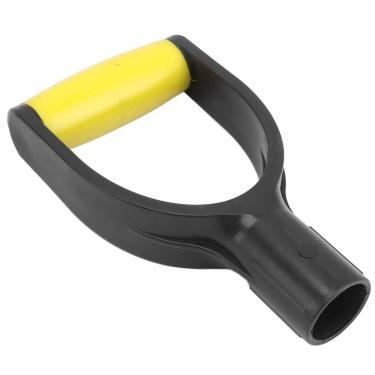 Imagem de Substituição universal de alça de pá de 32 mm de diâmetro interno com design confortável em forma de D em PVC para arados de neve e equipamentos de escavação (amarelo e preto)