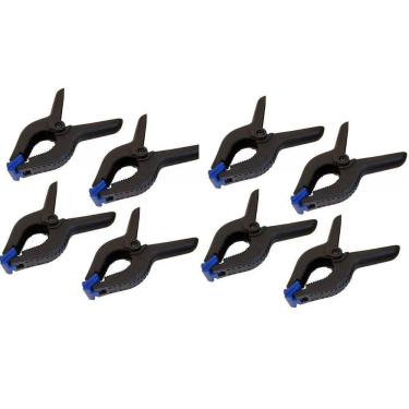 Imagem de Kit 8 Grampos Sargento Madeira Marceneiro Aperto Rápido 4Pol