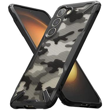 Imagem de Ringke Capa Fusion-X [Design Militar] Compatível com Samsung Galaxy S23 5G, Capa protetora avançada resistente à prova de choque camuflada - Camuflagem preta