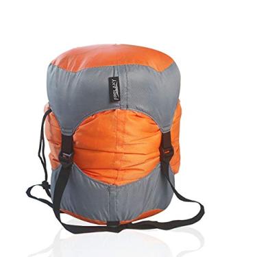 Imagem de Bolsa de compressão Frelaxy, saco de dormir ultraleve com saco de compressão – equipamento de economia de espaço para acampamento, caminhada, mochila (laranja, P)