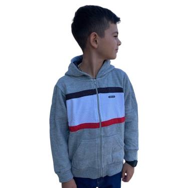 Imagem de Blusa de Moletom Infantil Com Ziper e Capuz Gangster Inverno-Feminino