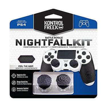 Imagem de KontrolFreek FPS Freek Battle Royale Nightfall Performance Kit para PlayStation 4 Controlador (PS4) | Inclui Polegares de Desempenho e Punhos de Desempenho | Preto