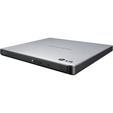 Imagem de LG Electronics Unidade externa USB 3.0 Super-Multi Slim portátil DVD+/-RW para PC Windows, Linux, Mac OS com suporte M-DISC GP65NS60 (prata)
