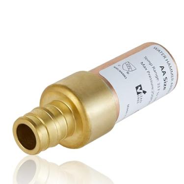 Imagem de GUOFIS Arrestore de martelo de água, 1/5.1 cm retentor de água de cobre, conexão de expansão PEX-A F1960 (1 pacote, proteção de cobre)