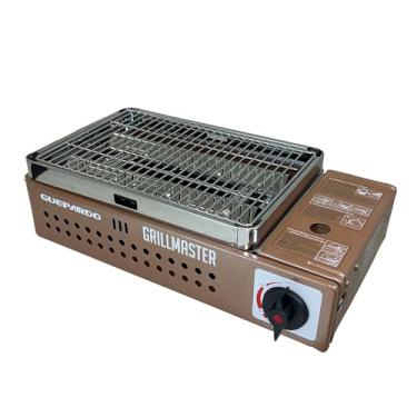 Imagem de Guepardo, Fogareiro Horizontal Grillmaster em Aço Inoxidável com Sistema Flex Fuel, Ideal para Churrasco Camping e Viagens, Economia de Gás, Seguro e Prático, Pronto para Aventuras ao Ar Livre, Marrom