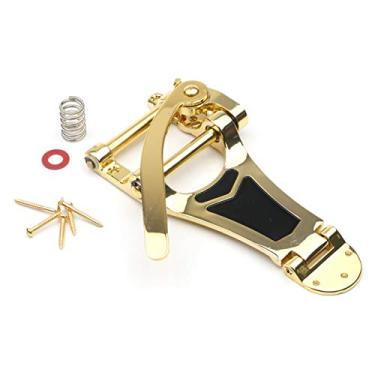 Imagem de Swhmc Guitarra elétrica Vibrato Tremolo Bridge Tailpiece Big Baloiço Rod Pulling String Board para LP, ETC Gold