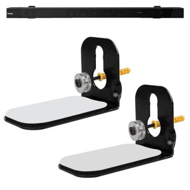 Imagem de Suixing Kit universal de montagem de barra de som para montagem na parede, suporte de montagem de barra de som para Samsung, Sony, LG, Vizio Soundbar Suportes de montagem na parede com kit de ferragens