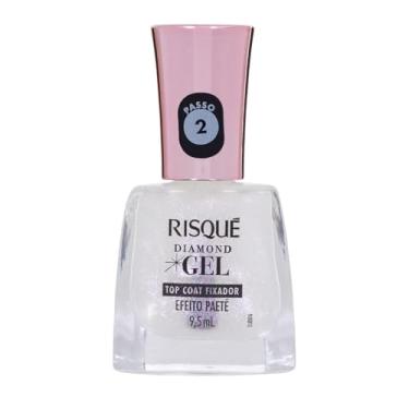 Imagem de Top Coat Fixador Efeito Paetê Risqué Diamond Gel 9,5ml