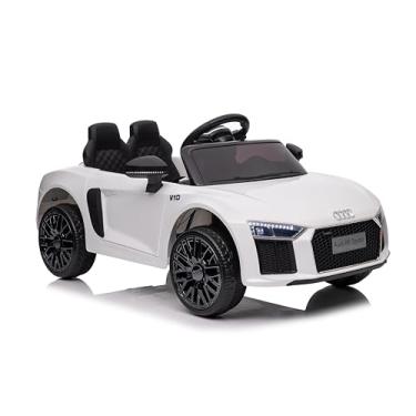 Imagem de Zippy Toys, Carro Elétrico Audi R8 12V com Controle Remoto, Branco